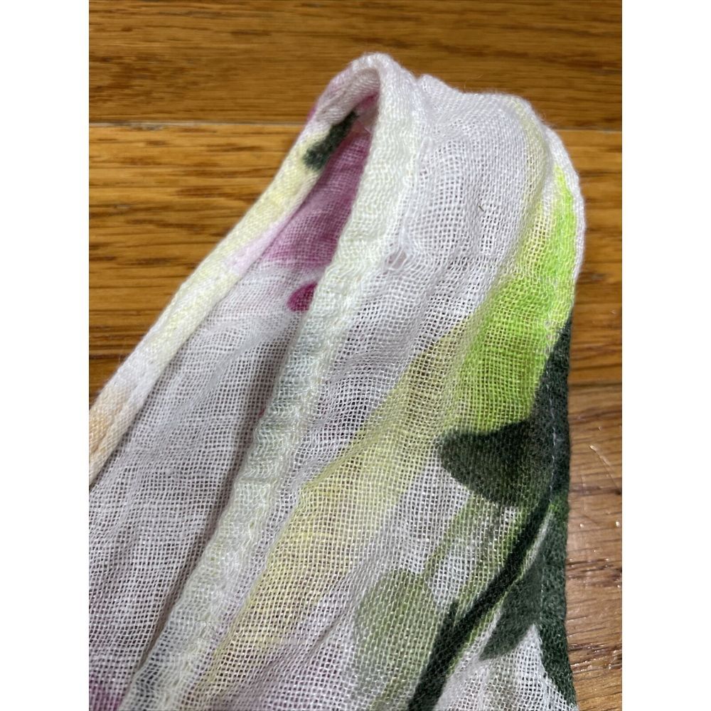 Stile Benetton Made In Italy Linen And Cotton Floral Dress Beach Coverup Size M - Picture 3 of 10